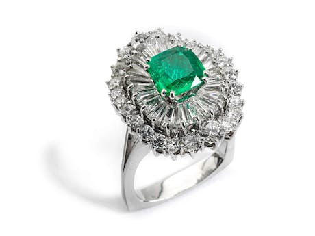 Smaragd-Diamantring